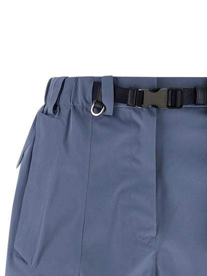 Prada Blue Polyester Bermuda Shorts