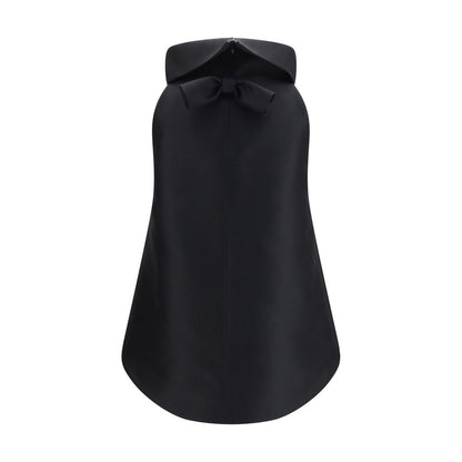 Balenciaga Women's Regular Fit Sleeveless Wool & Silk Shirt - Black