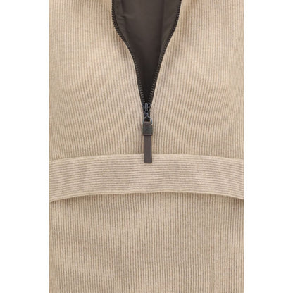 Brunello Cucinelli Beige Cashmere Sweatshirt