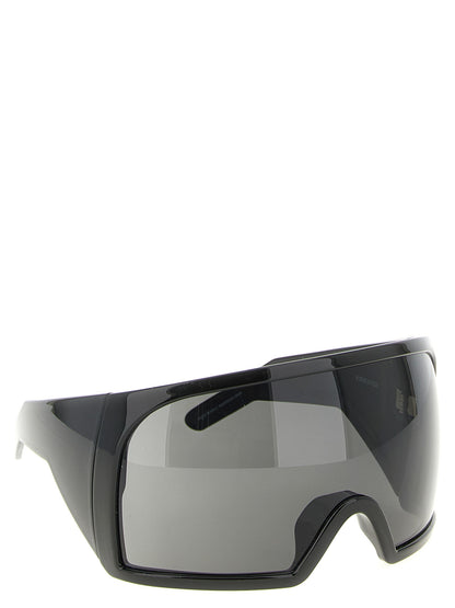 Rick Owens Black Nylon Sunglasses