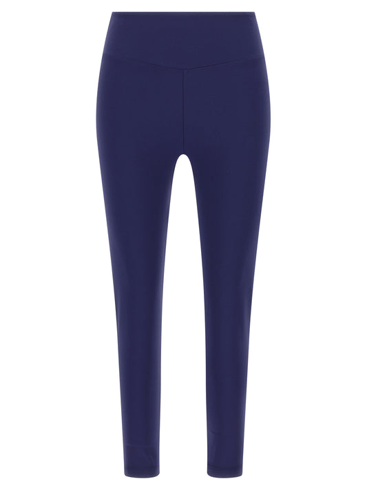 Activewear Leggings by Eres for women in stretch polyamide blue features an ergonomic leggings with , highlighting a ergonomic high rise and long for a premium, high-performance look.