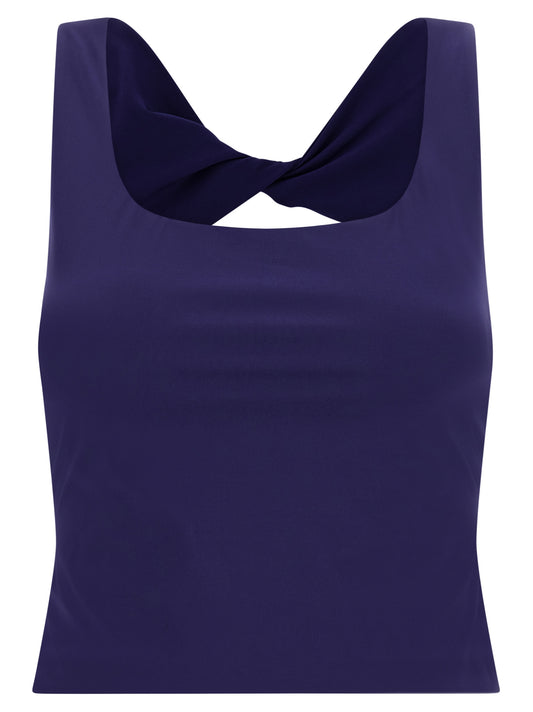 Sport Bra by Eres for women in stretch polyamide blue & indigo features a functional silhouette, showcasing the functional design of the Women's Stretch Polyamide Sport Bra with a functional fit.