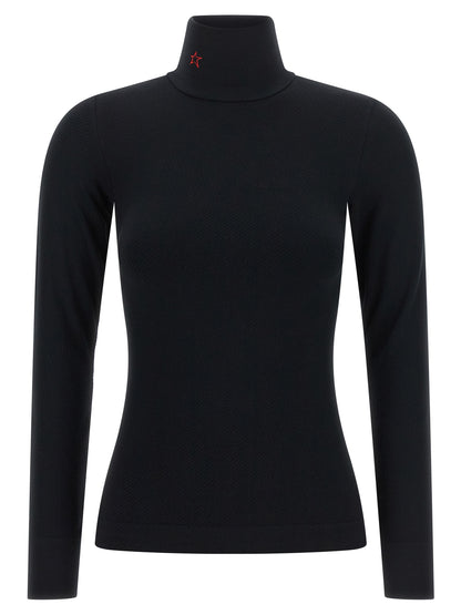 PERFECT MOMENT Black Modal Long Sleeve T-Shirt