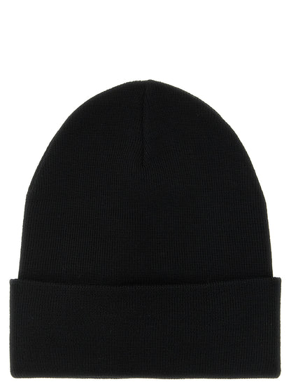 Moncler Grenoble Black Virgin Wool Beanie