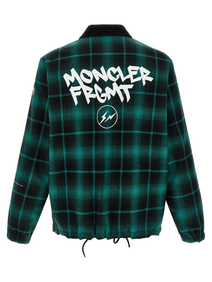 MONCLER GENIUS Bicolor Cotton Full-Length Jacket