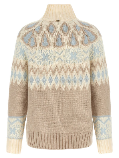Herno Beige Wool Cardigan