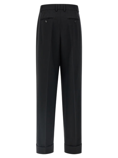 Dolce & Gabbana Black Virgin Wool Dress Pants