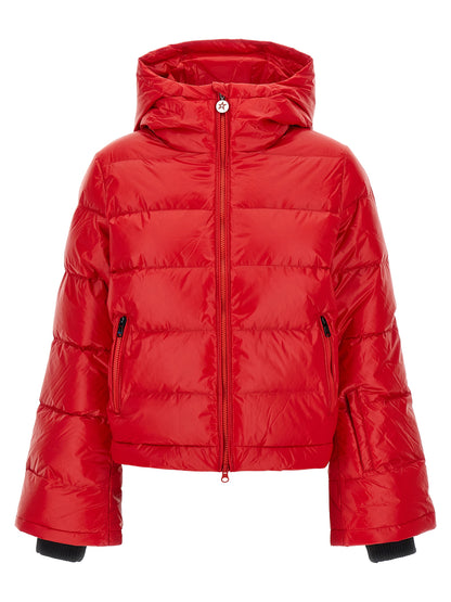 PERFECT MOMENT Red Nylon Full-Length Jacket