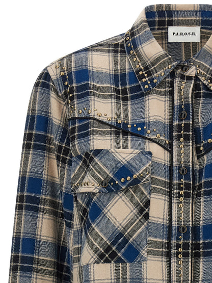 P.A.R.O.S.H. Multicolor Cotton Blouse
