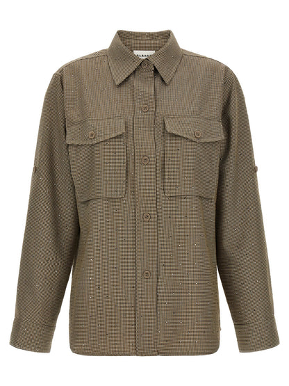 P.A.R.O.S.H. Brown Polyester Blouse