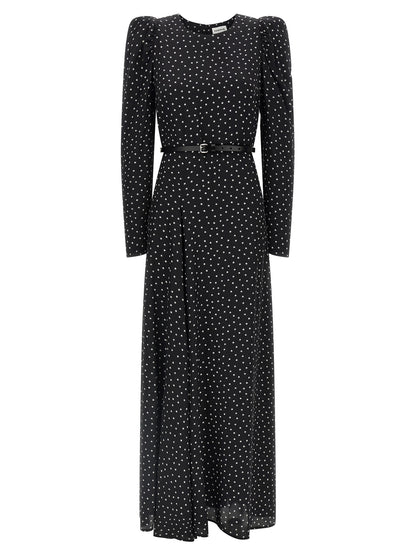 P.A.R.O.S.H. Black Silk Long Dress