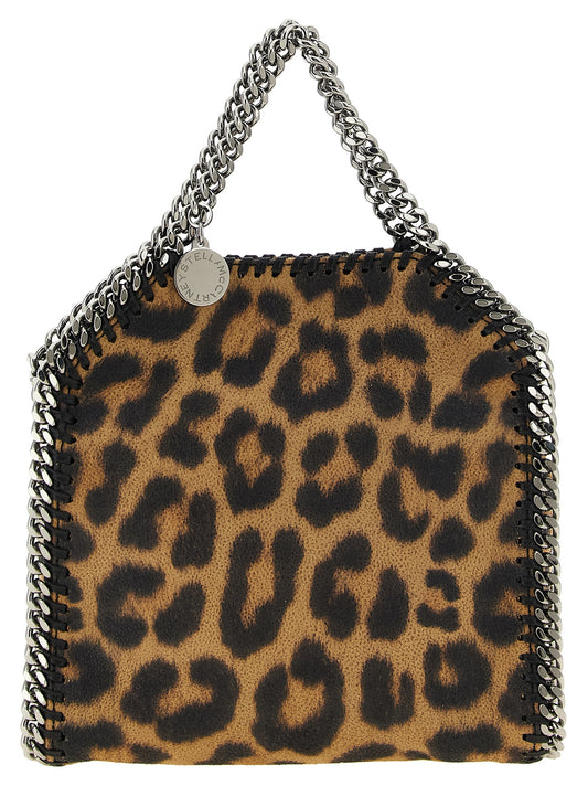 Pouch Handbag by Stella McCartney for women in polyester suede leather animal, brown & print features a refined silhouette, showcasing a secure magnetic, organized , and versatile shoulder-strap & handle for a refined finish.