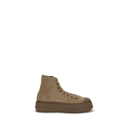 Athletic Sneakers by Casadei for women in polyurethane polyester leather & fur brown features an effortless chic silhouette, showcasing the signature athletic style of the City Explorer Women's Athletic Polyurethane Polyester Leather & Fur Sneakers collection with a truly effortless chic finish.