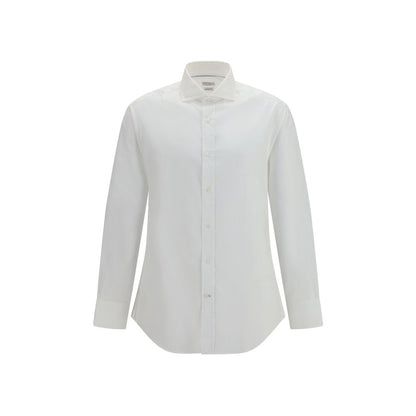 Brunello Cucinelli White Cotton Dress Shirt