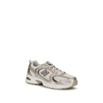 New Balance Beige Fabric Athletic Sneakers