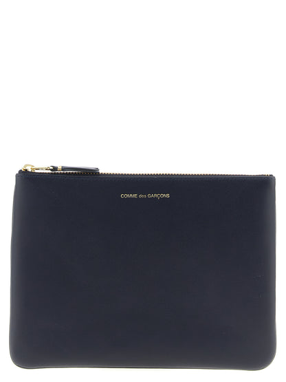 Comme Des Garçons Blue Cowhide Cardholder