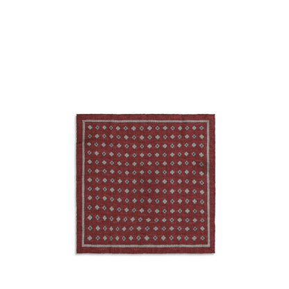 Brunello Cucinelli Silk Pocket Square - Multicolor Patterned Jacquard