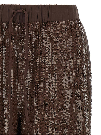P.A.R.O.S.H. Brown Viscose Dress Pants