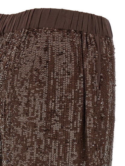 P.A.R.O.S.H. Brown Viscose Dress Pants