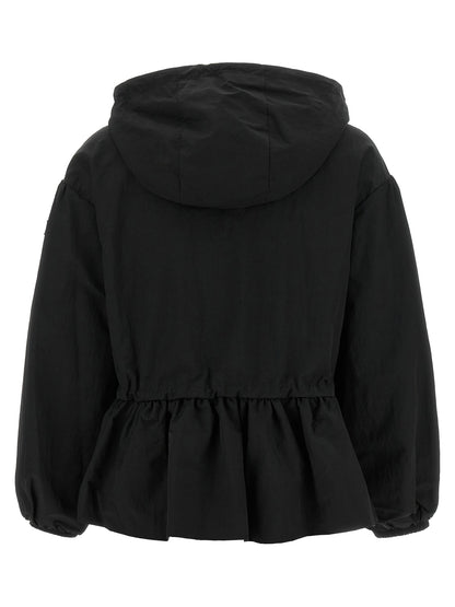 Tatras Black Nylon Full-Length Jacket