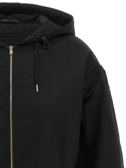 Tatras Black Nylon Full-Length Jacket