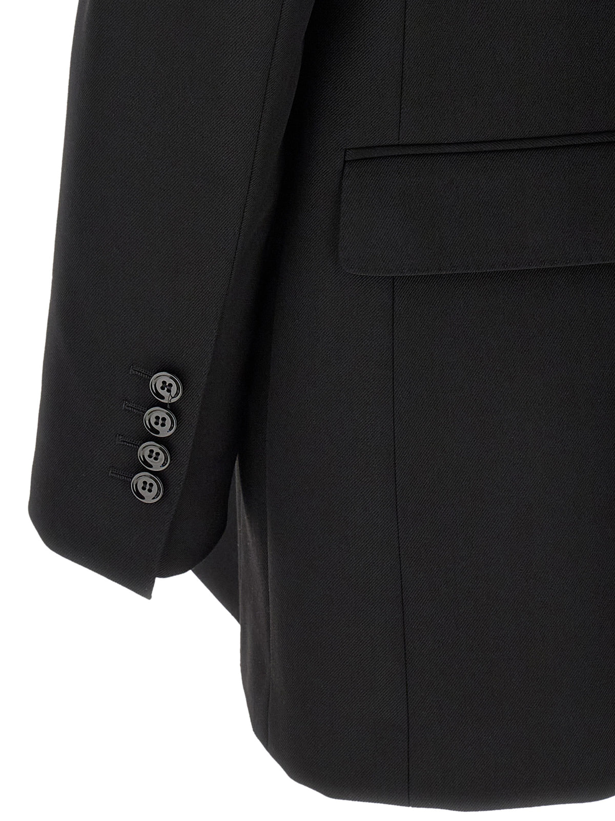 Dolce & Gabbana Black Virgin Wool Blazer
