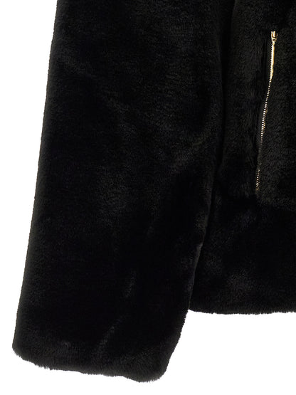 Tatras Black Polyester Full-Length Jacket
