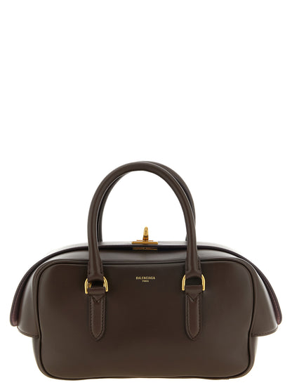 Balenciaga Brown Lamb Leather Handbag