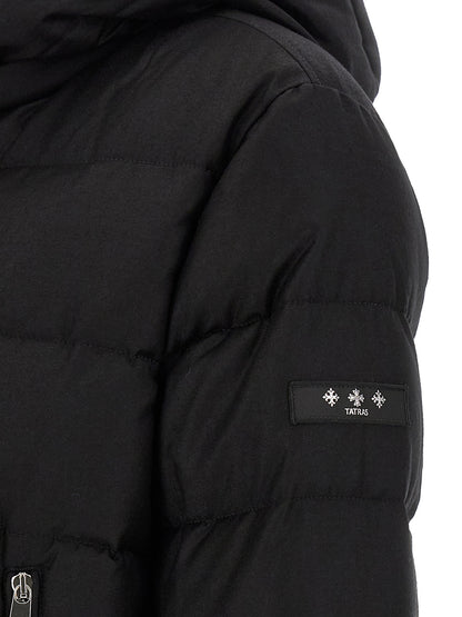 Tatras Black Wool Full-Length Jacket
