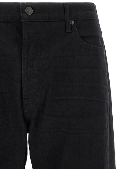 Jeans by Tom Ford for men in stretch denim cotton black & signature features a refined silhouette with a refined straight-leg, defined by a and a refined long for a refined finish.