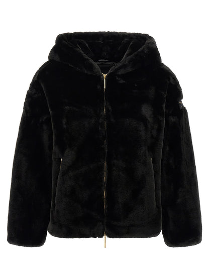 Tatras Black Polyester Full-Length Jacket