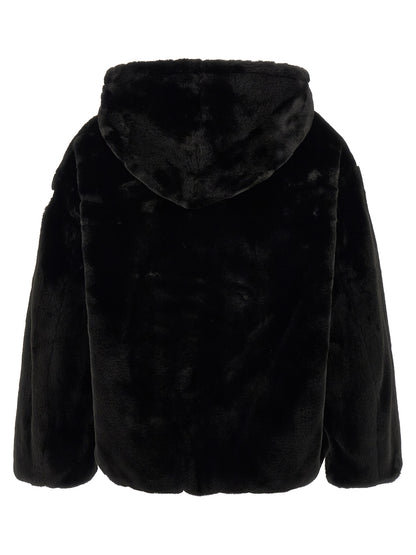 Tatras Black Polyester Full-Length Jacket