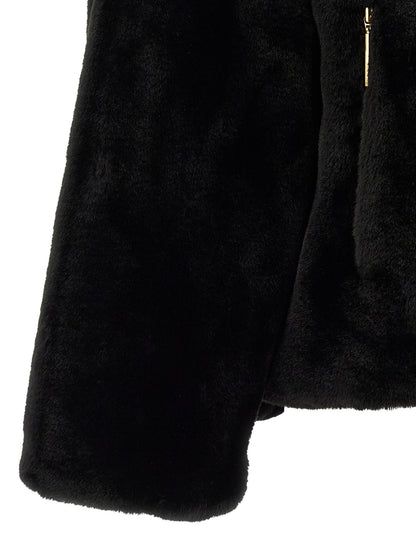 Tatras Black Polyester Full-Length Jacket