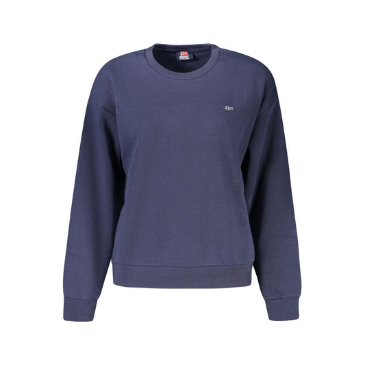Sweatshirt by Norway 1963 for women in cotton polyester blue presents a smart casual silhouette, featuring a smart casual crew neckline and for a sophisticated look.