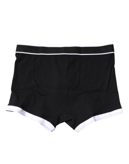 Dolce & Gabbana Black DG Interlock Regular Boxer Underwear