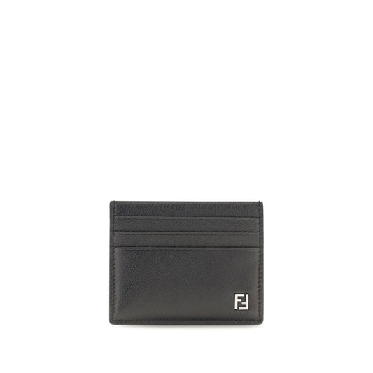 Cardholder Wallet by Fendi for men in bos taurus calfskin leather black & signature showcases a discerning silhouette, artfully capturing the essence of Bos Taurus Calfskin Leather Cardholder Wallet with its functional card-organization compact-design.