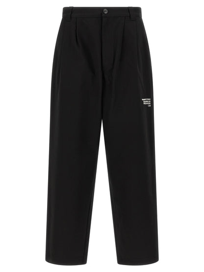 MONCLER GENIUS Black Cotton Casual Pants