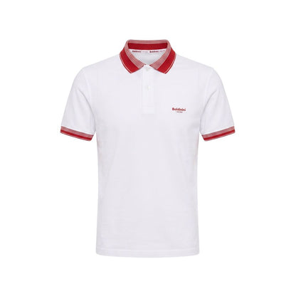 Baldinini Trend White Cotton Men Polo