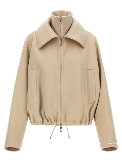 Sportmax Beige Wool Bomber