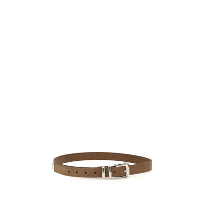 Belt by Brunello Cucinelli for men in bos taurus suede calf leather brown features a bohemian chic silhouette, showcasing the bohemian chic Bos Taurus Suede Calf Leather Belt design with a sophisticated bohemian chic finish.