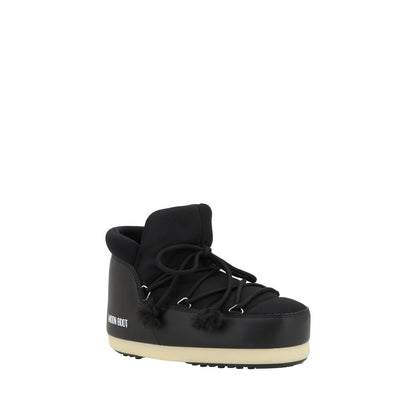 Moon Boot Black Polyester Lace-Up Boots