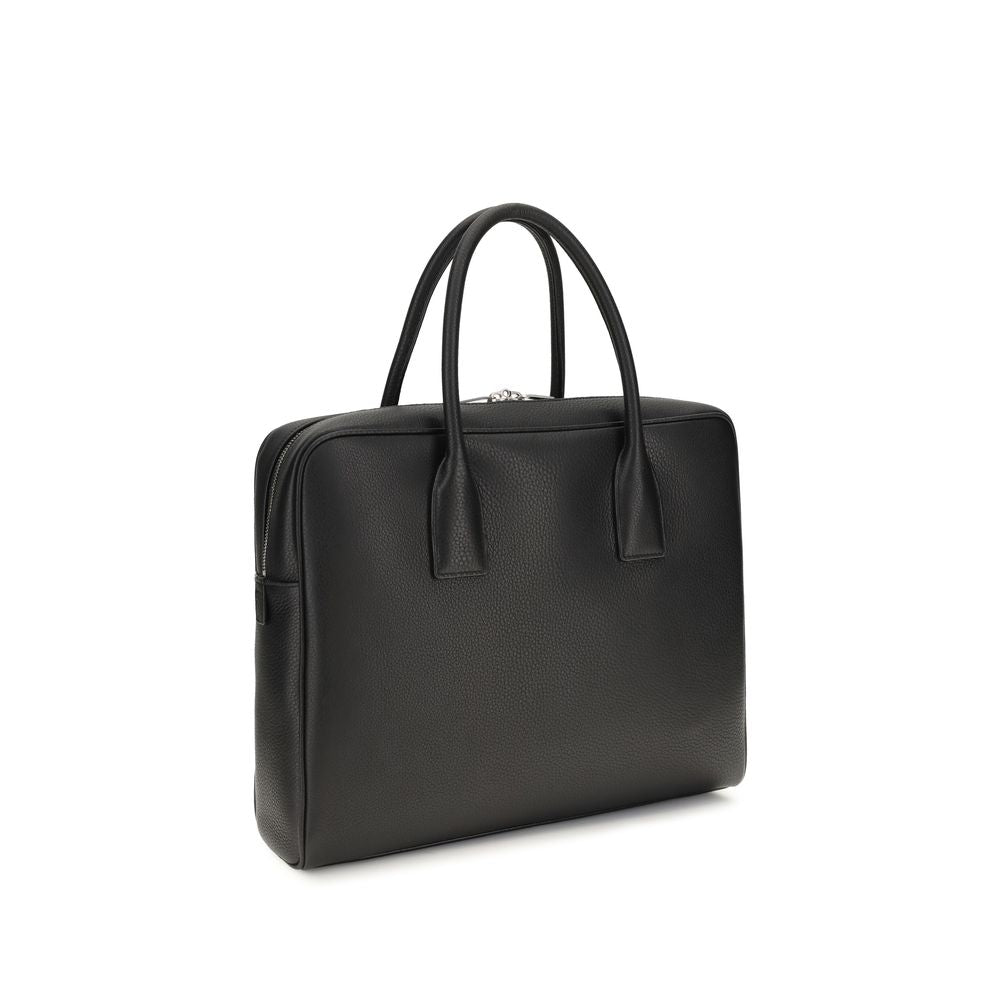 Saint Laurent Black Calf Leather Bos Taurus Handbag