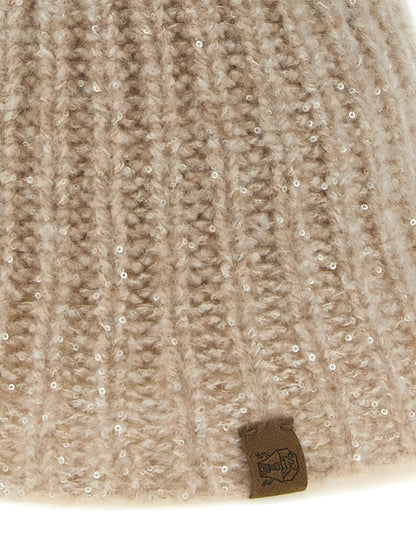 Brunello Cucinelli Beige Cashmere Bucket Hat