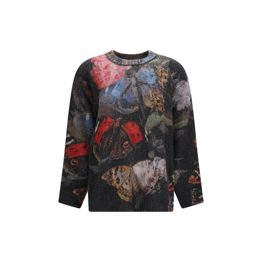 Sweatshirt by R13 for women in cashmere gray, patterned & floral features an exquisite silhouette, showcasing long-sleeve and details for a exquisite look.