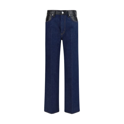 Agolde Blue Recycled Cotton Straight-Leg Jeans