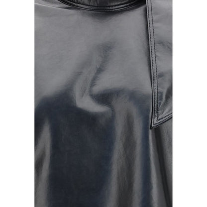 Agolde Black Recycled Leather Shirt