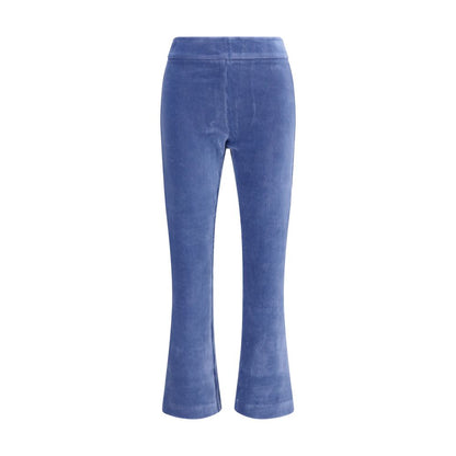 Avenue Montaigne Blue Cotton Flared Pants