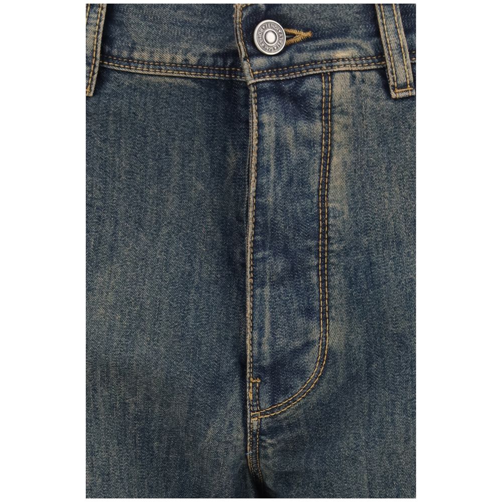 Fendi Women's Regular Fit Cotton Denim Jeans - Blue Natural Yellow