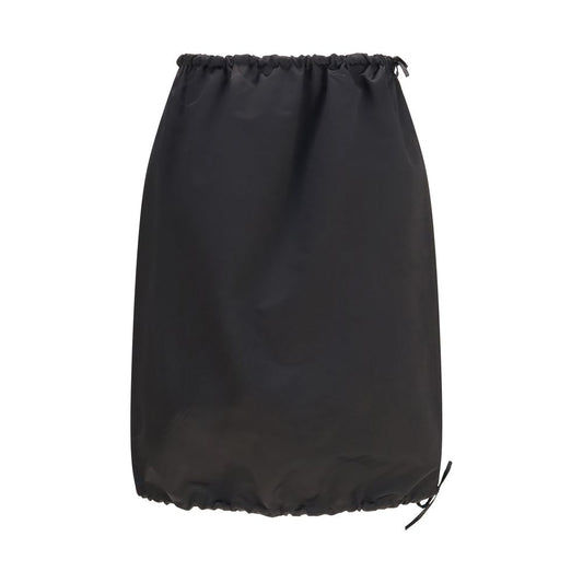 Skirt by Fendi for women in cotton canvas & palladium black & palladium features an relaxed-yet-refined silhouette that elegantly showcases the Ribbon Women's Cotton Canvas & Palladium Mini Skirt design and sophisticated mini.