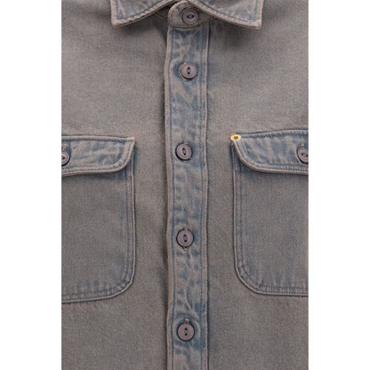 Deperlu Gray Denim Shirt